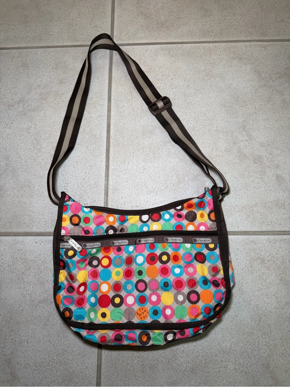 LeSportsac Multicolor Dot Crossbody Bag